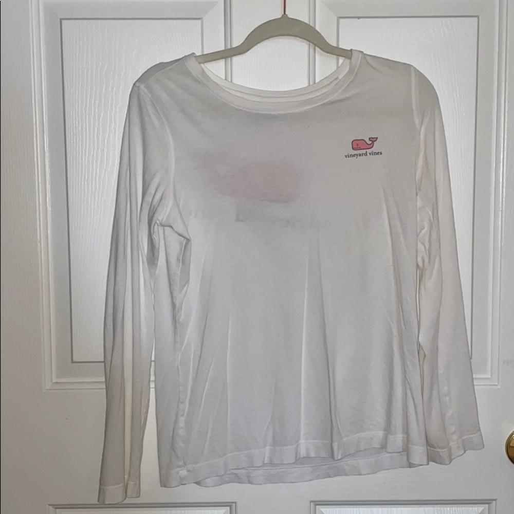 Vineyard Vines Sheer White Long Sleeve Shirt